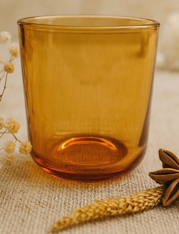 Frasco de Vidrio GEA Ambar dorado