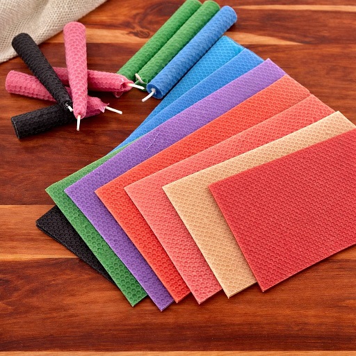 Lámina de Cera de Abeja Natural coloreadas