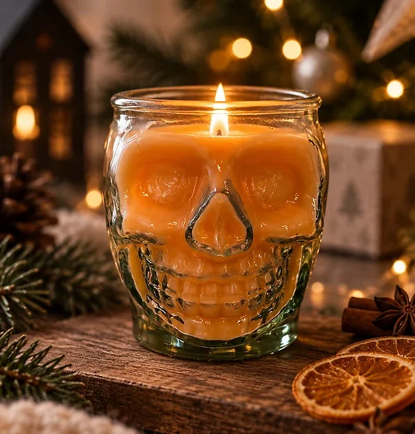 Frasco de Vidrio Calavera 400ml