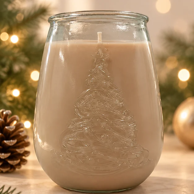 Frasco de Vidrio ÁRBOL NAVIDAD 650ml - Imagen 2