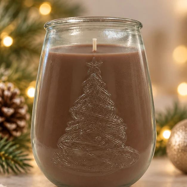 Frasco de Vidrio ÁRBOL NAVIDAD 650ml - Imagen 3