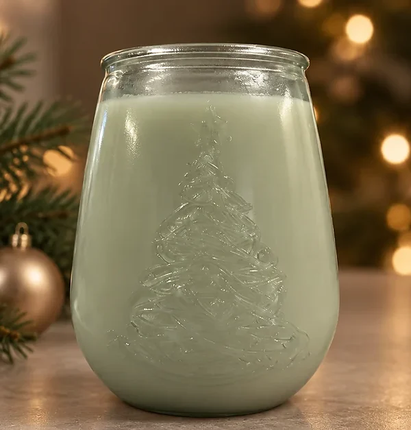 Frasco de Vidrio ÁRBOL NAVIDAD 650ml