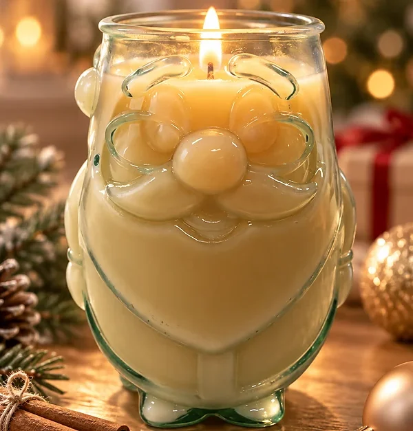 Frasco de Vidrio Papá Noel 650ml