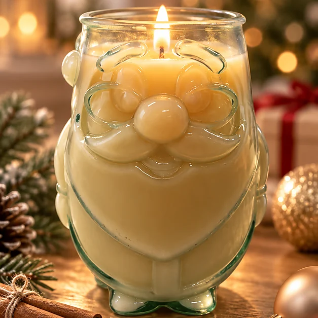 Frasco de Vidrio Papá Noel 650ml