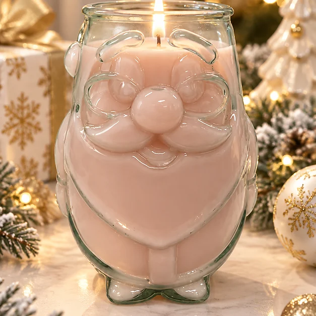 Frasco de Vidrio Papá Noel 650ml - Imagen 2