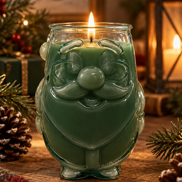 Frasco de Vidrio Papá Noel 650ml - Imagen 3